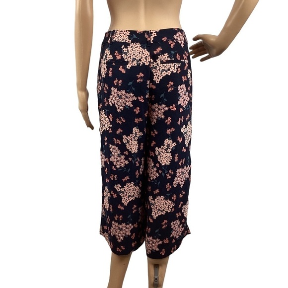 LOFT Outlet Petite Floral Palazzo Pants Size 0P Pink - Picture 5 of 7
